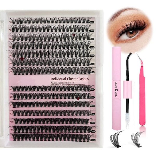 DIY Cluster Lashes Eyelashes False Eyelashes 30D40D Eyelashes Mixed Set wholesale - Image 2