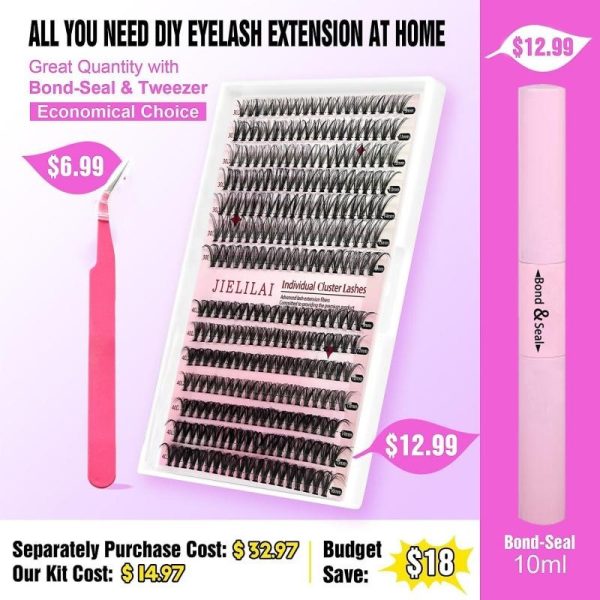 DIY Cluster Lashes Eyelashes False Eyelashes 30D40D Eyelashes Mixed Set wholesale - Image 6