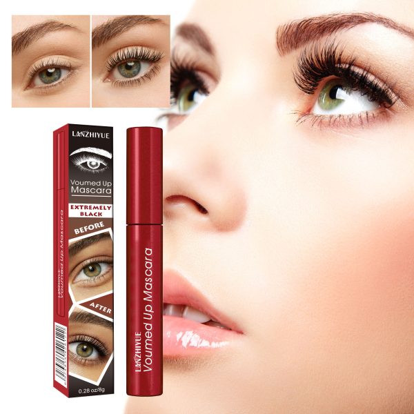 LANZHIYUE mascara nourishes eyelashes to make them long, curled, black, beautiful and natural, and lasts without smudging wholesale