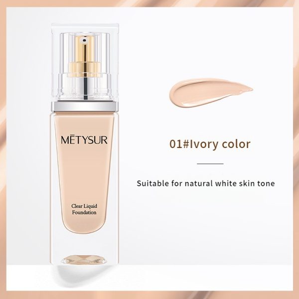 Luxury Moisturizing and Brightening Liquid Foundation Makeup Oil Control Concealer Clear and Stuffy Acne Not Easy to Makeup Liquid Foundation wholesale - Image 4