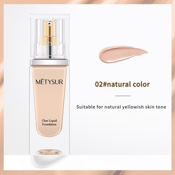 Luxury Moisturizing and Brightening Liquid Foundation Makeup Oil Control Concealer Clear and Stuffy Acne Not Easy to Makeup Liquid Foundation wholesale - Image 5