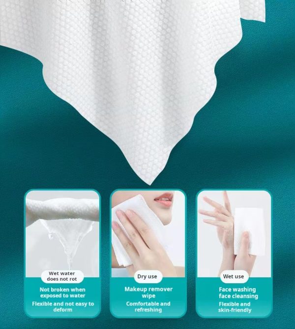 Minair 600g family size face towel hanging removable type enlarged and thickened disposable cotton soft towel wholesale - Image 7