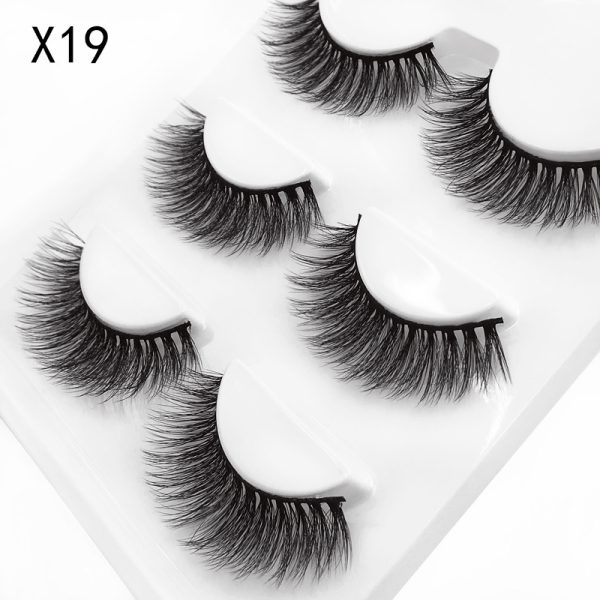 Three-dimensional mink eyelashes soft handmade European and American eyelashes 3d false eyelashes wholesale - Image 12