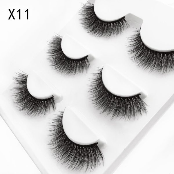 Three-dimensional mink eyelashes soft handmade European and American eyelashes 3d false eyelashes wholesale - Image 15