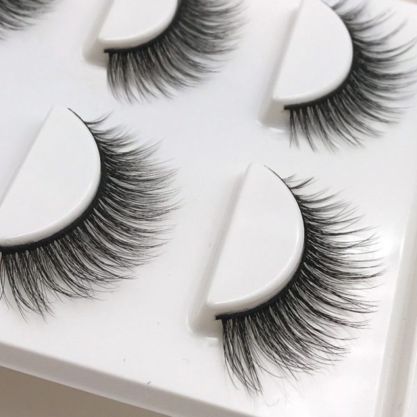 Three-dimensional mink eyelashes soft handmade European and American eyelashes 3d false eyelashes wholesale - Image 2