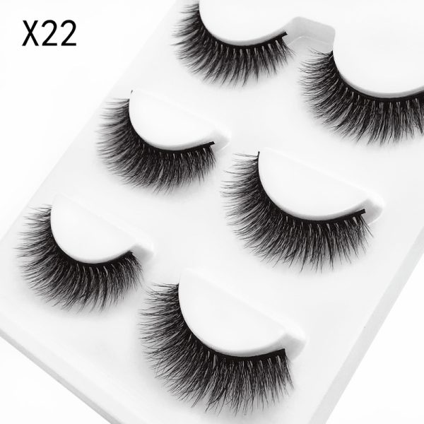 Three-dimensional mink eyelashes soft handmade European and American eyelashes 3d false eyelashes wholesale - Image 10