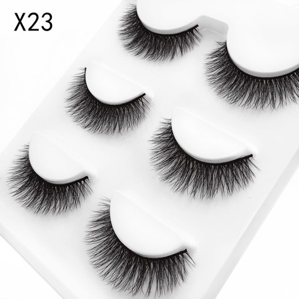 Three-dimensional mink eyelashes soft handmade European and American eyelashes 3d false eyelashes wholesale - Image 9