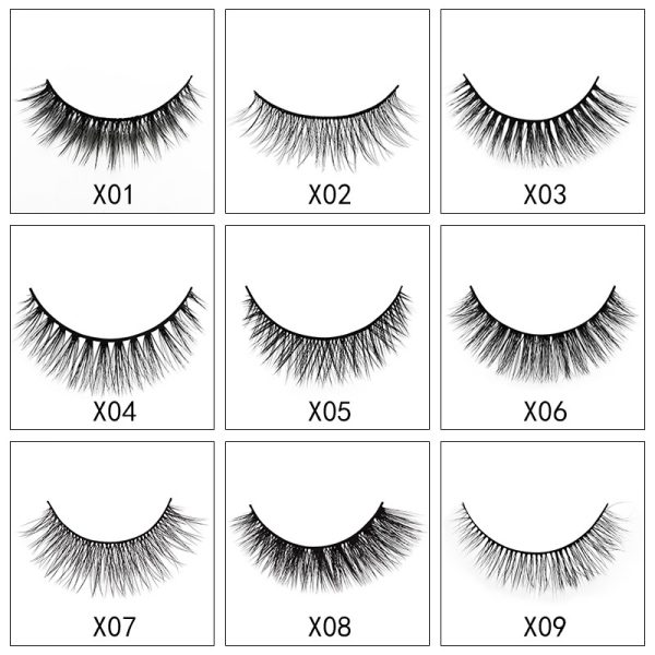 Three-dimensional mink eyelashes soft handmade European and American eyelashes 3d false eyelashes wholesale - Image 3