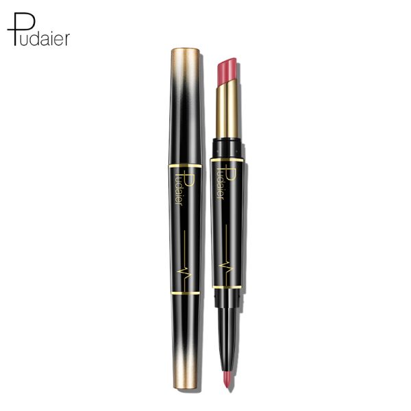 Pudaier double-ended lipstick lip liner matte long-lasting color lip glaze 16-color lipstick pen  wholesale - Image 5