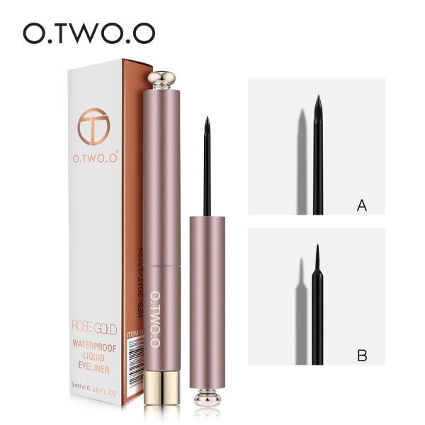 O.TWO.O Best Selling Matte Black Waterproof Liquid Eyeliner in one stroke, non-smudged, quick-drying, wholesale - Image 3