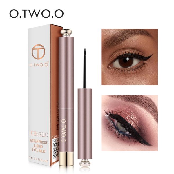 O.TWO.O Best Selling Matte Black Waterproof Liquid Eyeliner in one stroke, non-smudged, quick-drying, wholesale