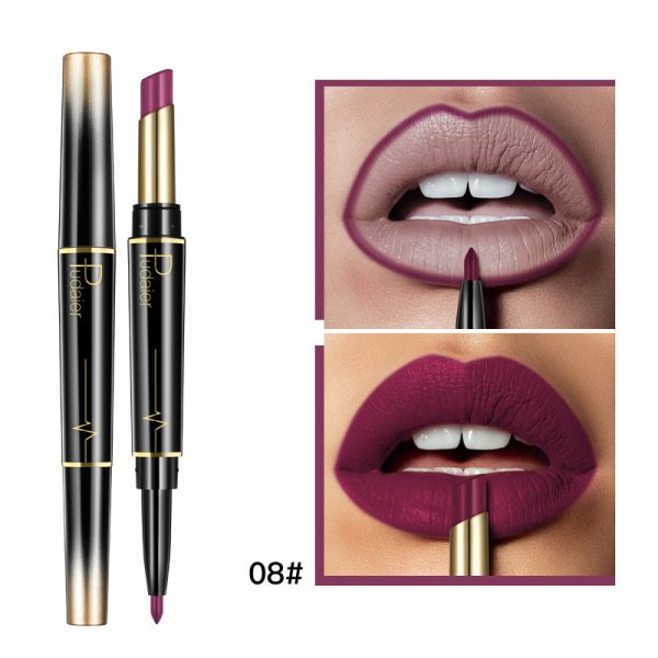 Pudaier double-ended lipstick lip liner matte long-lasting color lip glaze 16-color lipstick pen  wholesale - Image 13