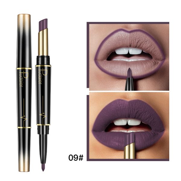 Pudaier double-ended lipstick lip liner matte long-lasting color lip glaze 16-color lipstick pen  wholesale - Image 14