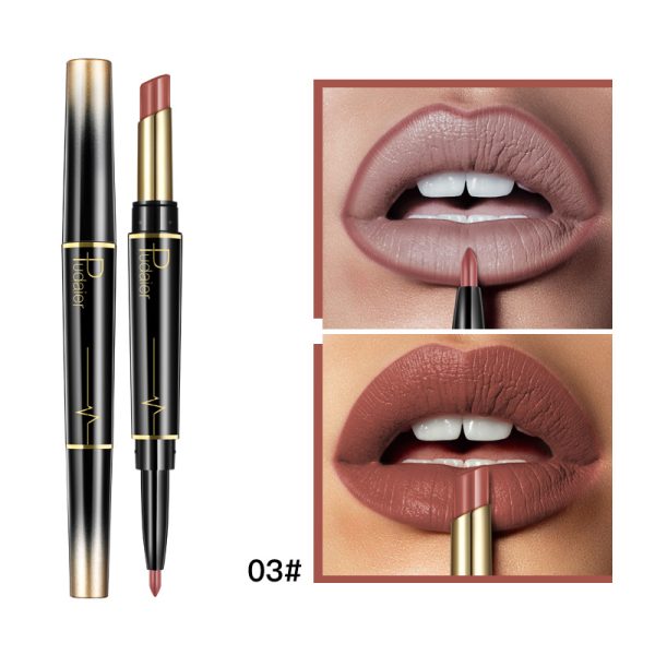 Pudaier double-ended lipstick lip liner matte long-lasting color lip glaze 16-color lipstick pen  wholesale - Image 8