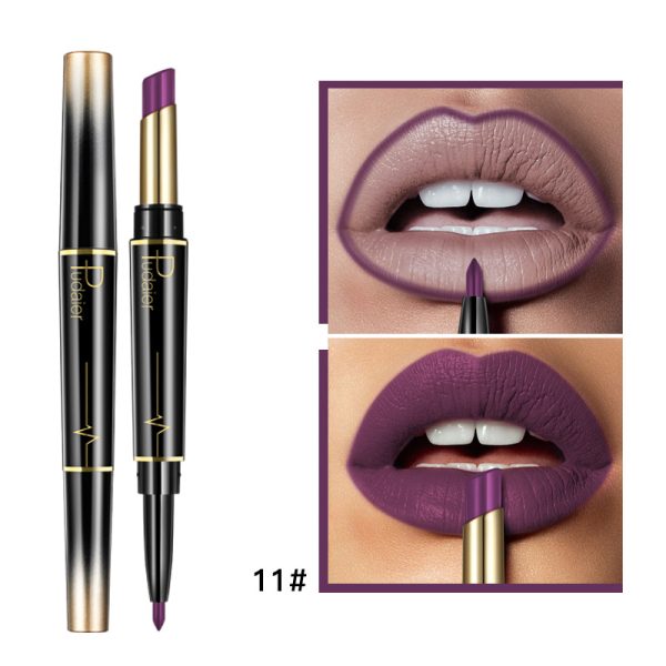 Pudaier double-ended lipstick lip liner matte long-lasting color lip glaze 16-color lipstick pen  wholesale - Image 16