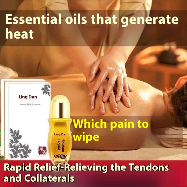 Lingdan Shuhuo Liquid Heating Essential Oil Massage Meridians Whole Body Scraping Essence Unblocks and activates meridians wholesale