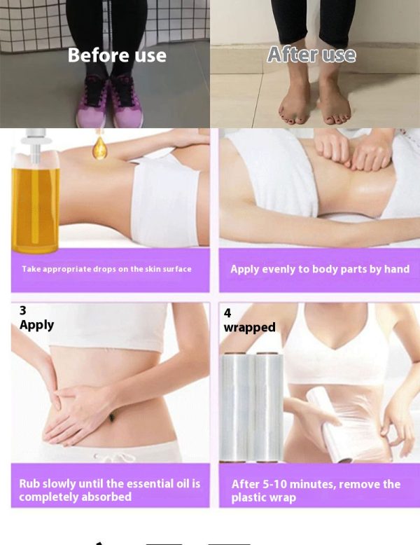 A swipe of fat-blasting essential oil removes oil. The whole body is thin and sweaty. Beauty salon shaping and tightening massage essential oil fat-burning cream is powerful wholesale - Image 2