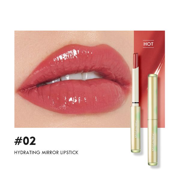 Pinkyfocus water-like mirror lipstick shows whiteness and is not easy to stick to the cup. Water-gloss autumn and winter moisturizing lip glaze lip gloss  wholesale - Image 7