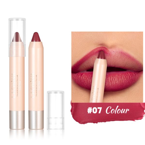 LACHAVA 8-color matte lipstick pen waterproof non-stick cup lip liner hook line lip pencil makeup  wholesale - Image 12