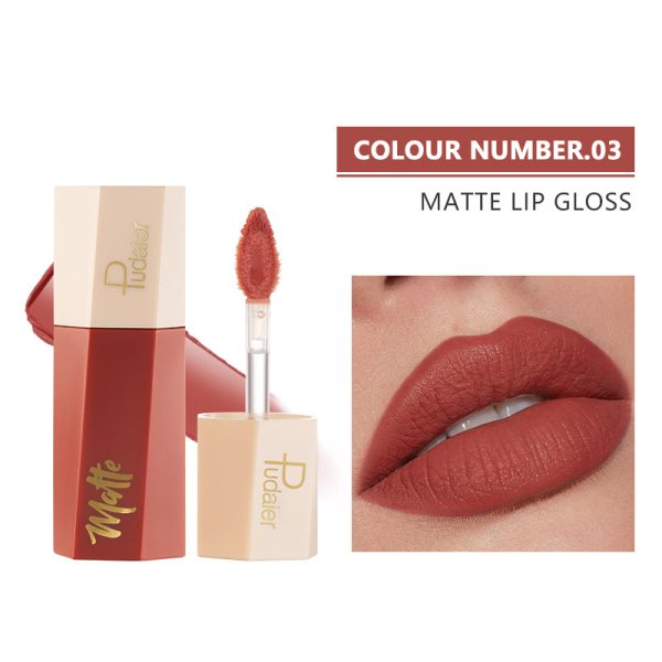 Pudaier 14 color matte lipstick velvet non-stick cup lip gloss lip gloss lip glaze lipstick wholesale - Image 8