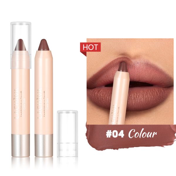 LACHAVA 8-color matte lipstick pen waterproof non-stick cup lip liner hook line lip pencil makeup  wholesale - Image 9