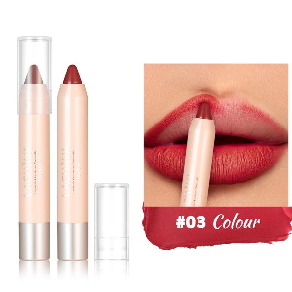 LACHAVA 8-color matte lipstick pen waterproof non-stick cup lip liner hook line lip pencil makeup  wholesale - Image 8