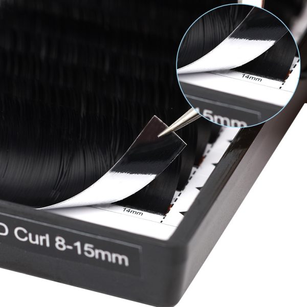 False eyelashes double-pointed air flat hair zero-touch CD curling soft mink hair grafted false eyelashes Qingdao - Image 4