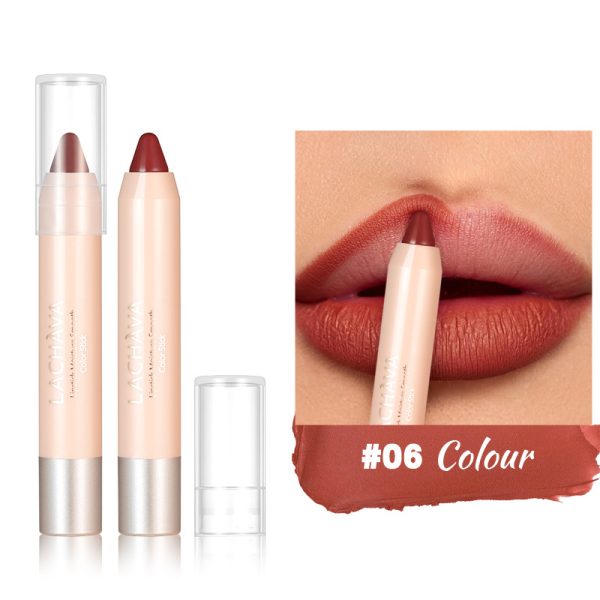 LACHAVA 8-color matte lipstick pen waterproof non-stick cup lip liner hook line lip pencil makeup  wholesale - Image 11