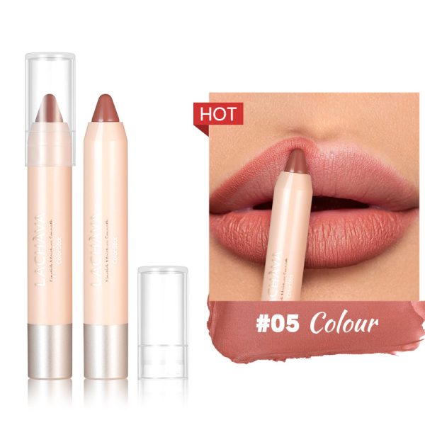 LACHAVA 8-color matte lipstick pen waterproof non-stick cup lip liner hook line lip pencil makeup  wholesale - Image 10