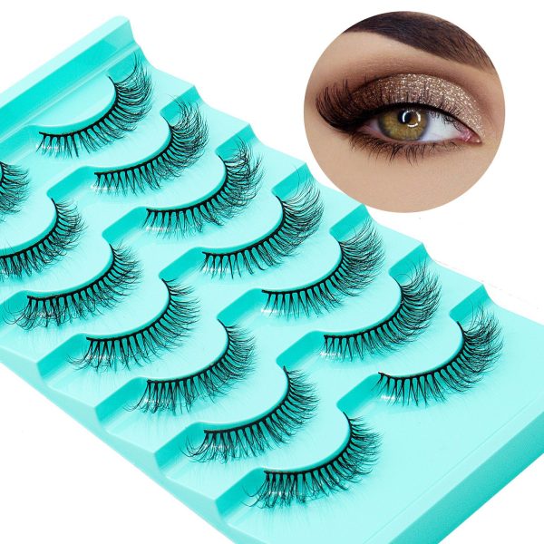 7 Pairs High Imitation Mink Hair False Eyelashes Natural Thick Simulated Eyelashes Wholesale - Image 2