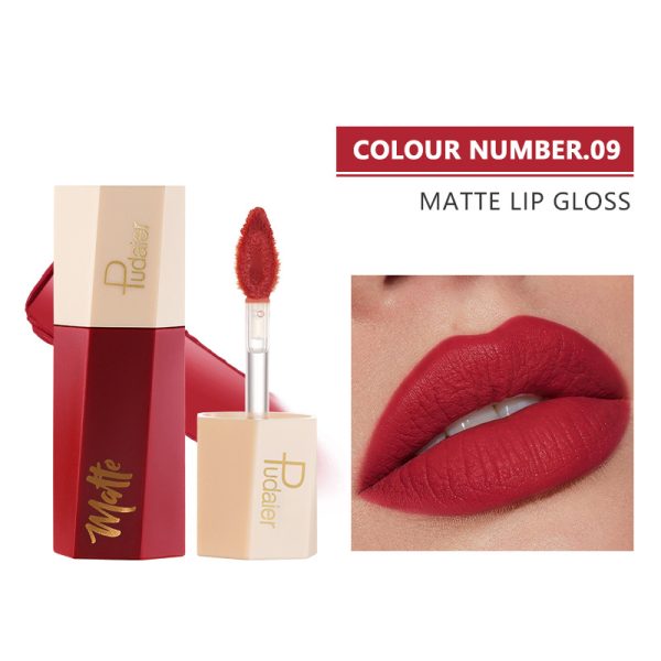 Pudaier 14 color matte lipstick velvet non-stick cup lip gloss lip gloss lip glaze lipstick wholesale - Image 14