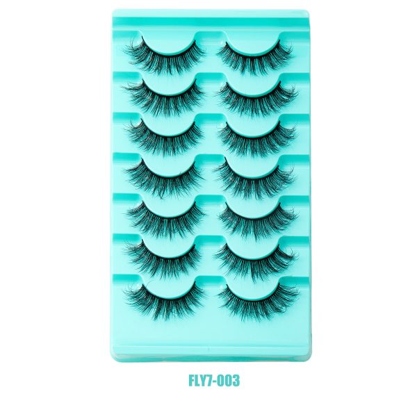 7 Pairs High Imitation Mink Hair False Eyelashes Natural Thick Simulated Eyelashes Wholesale - Image 8