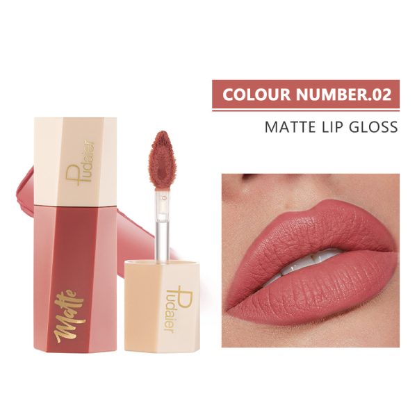 Pudaier 14 color matte lipstick velvet non-stick cup lip gloss lip gloss lip glaze lipstick wholesale - Image 7