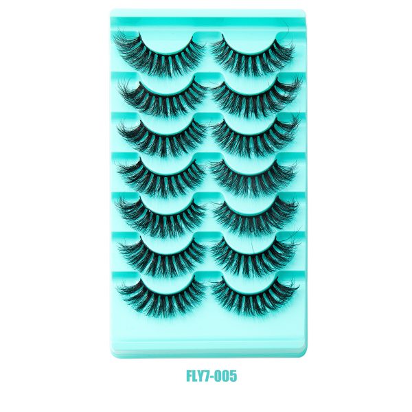 7 Pairs High Imitation Mink Hair False Eyelashes Natural Thick Simulated Eyelashes Wholesale - Image 10