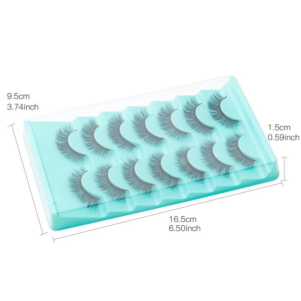 7 Pairs High Imitation Mink Hair False Eyelashes Natural Thick Simulated Eyelashes Wholesale - Image 3