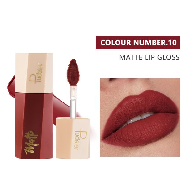 Pudaier 14 color matte lipstick velvet non-stick cup lip gloss lip gloss lip glaze lipstick wholesale - Image 15