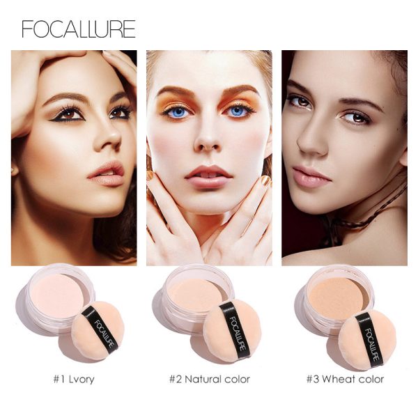 FOCALLURE loose powder makeup long-lasting oil control FA15 wholesale - Image 2