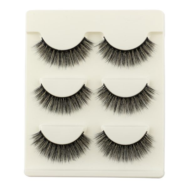 Three-dimensional mink eyelashes soft handmade European and American eyelashes 3d false eyelashes wholesale - Image 7