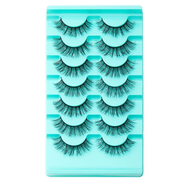 7 Pairs High Imitation Mink Hair False Eyelashes Natural Thick Simulated Eyelashes Wholesale - Image 5