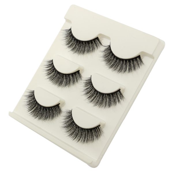 Three-dimensional mink eyelashes soft handmade European and American eyelashes 3d false eyelashes wholesale - Image 6