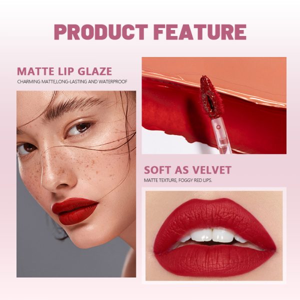 Pudaier 14 color matte lipstick velvet non-stick cup lip gloss lip gloss lip glaze lipstick wholesale - Image 4