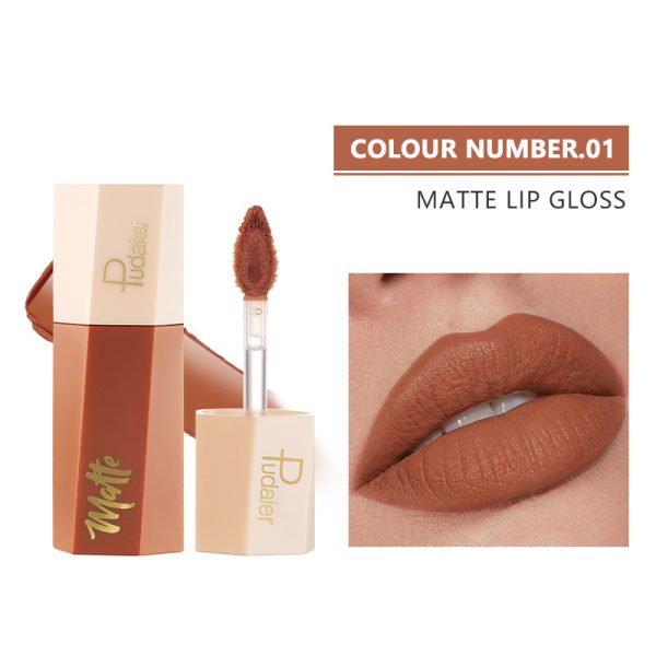 Pudaier 14 color matte lipstick velvet non-stick cup lip gloss lip gloss lip glaze lipstick wholesale - Image 6