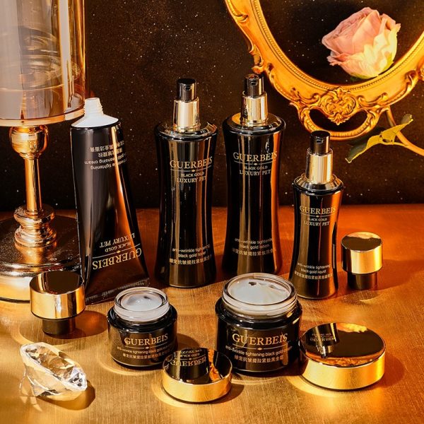 Black Gold anti-wrinkle firming skin care six-piece set water and lotion set hydrating cosmetics set full set beauty salon wholesale - Image 2