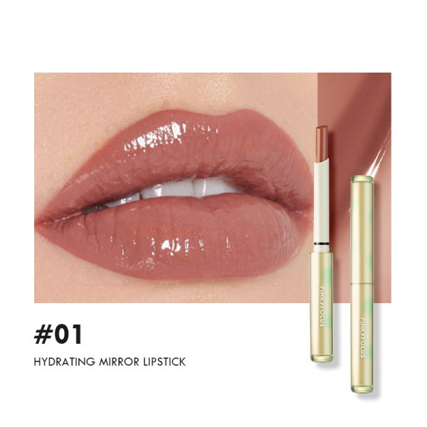 Pinkyfocus water-like mirror lipstick shows whiteness and is not easy to stick to the cup. Water-gloss autumn and winter moisturizing lip glaze lip gloss  wholesale - Image 6