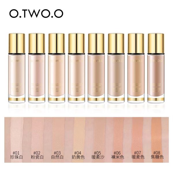 O.TWO.O Gold Natural Lasting Liquid Foundation Flawless Covering Invisible Pores BB Cream Moisturizing Liquid Foundation 9983 Wholesale - Image 4