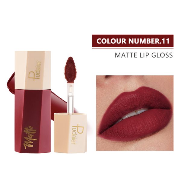 Pudaier 14 color matte lipstick velvet non-stick cup lip gloss lip gloss lip glaze lipstick wholesale - Image 16