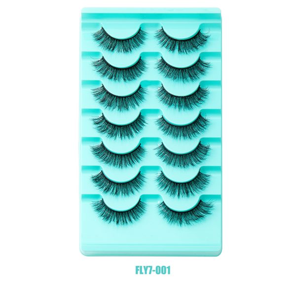 7 Pairs High Imitation Mink Hair False Eyelashes Natural Thick Simulated Eyelashes Wholesale - Image 6