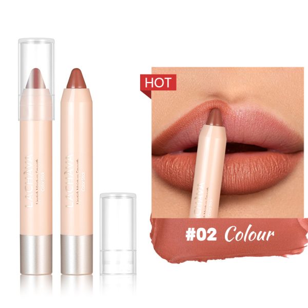 LACHAVA 8-color matte lipstick pen waterproof non-stick cup lip liner hook line lip pencil makeup  wholesale - Image 7