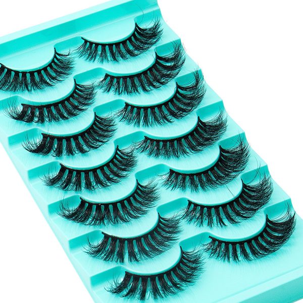 7 Pairs High Imitation Mink Hair False Eyelashes Natural Thick Simulated Eyelashes Wholesale - Image 4