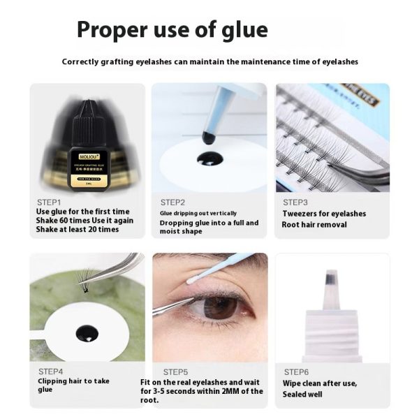 Grafting eye lash glue false eyelashes open eyes grafting eyelash glue tasteless and non-exciting wholesale - Image 4